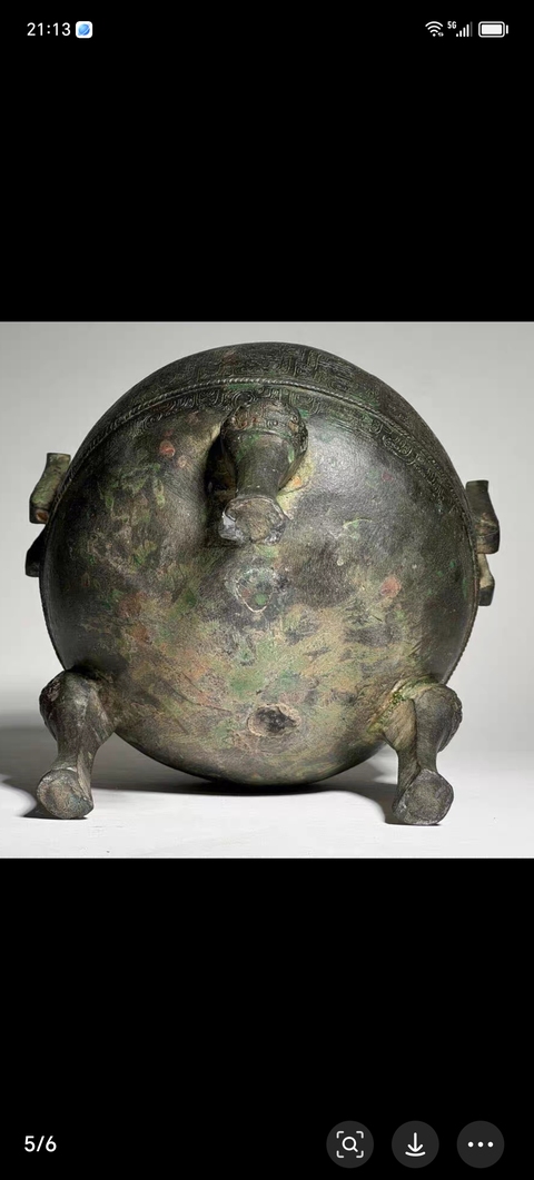 古玩銅器銅鼎真品鑒賞圖