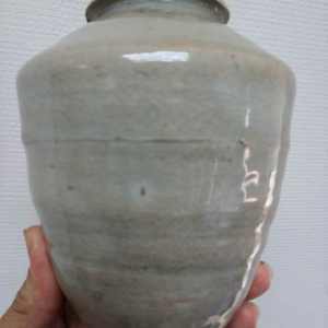 古玩陶瓷青白釉唇口瓶真品鑒賞圖