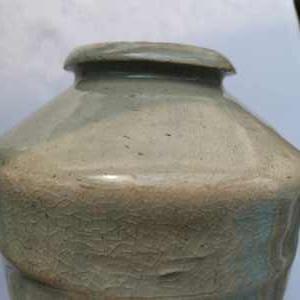 古玩陶瓷青白釉唇口瓶真品鑒賞圖