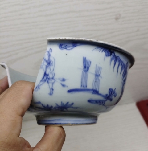 古玩陶瓷青花碗真品鑒賞圖