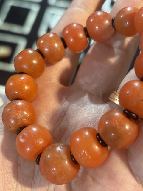 古玩玉器清·南紅手串真品鑒賞圖