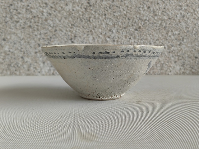 古玩陶瓷明正德海水法螺紋青花碗拍賣，當前價格398元