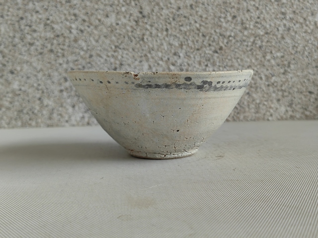 古玩陶瓷明正德海水法螺紋青花碗拍賣，當前價格398元