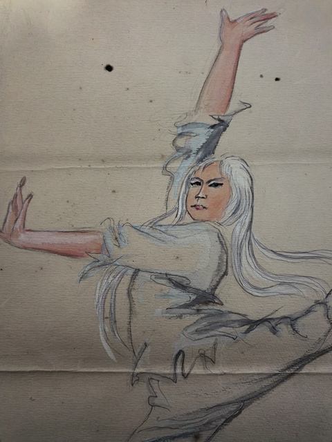 古玩字畫白毛女真品鑒賞圖