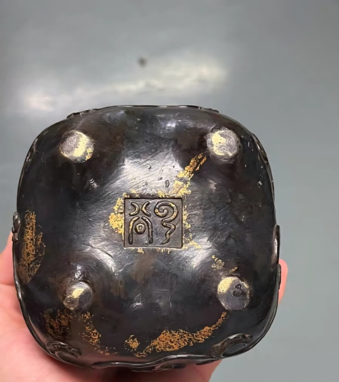 古玩銅器銅爐真品鑒賞圖