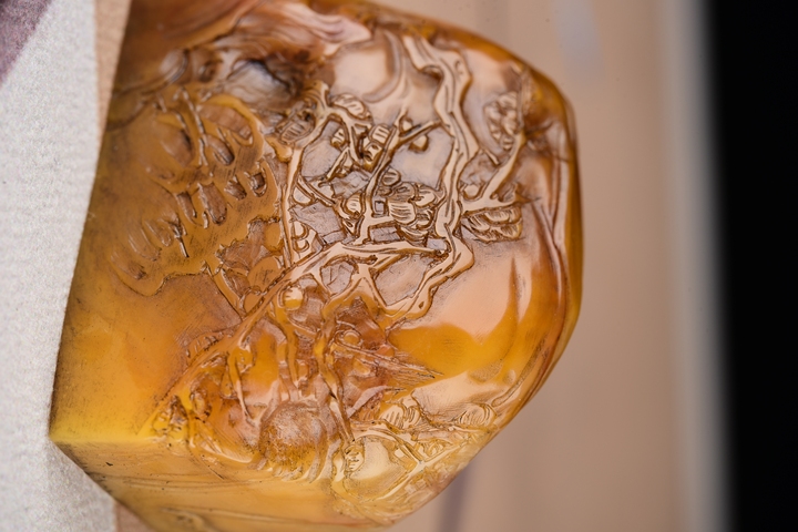 古玩雜項壽山田黃石印章真品鑒賞圖