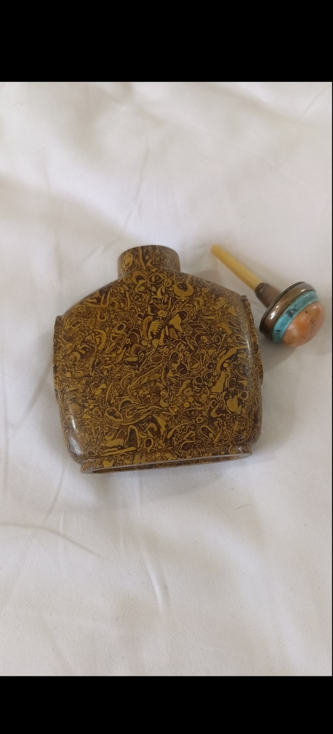 古玩玉器琉璃鼻煙壺真品鑒賞圖