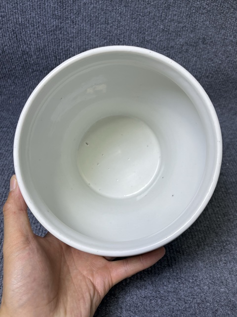 古玩陶瓷青花四季花卉紋馬蹄尊真品鑒賞圖