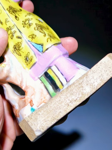 古玩陶瓷清雍正粉彩仕女瓷塑拍賣，當前價格2288元