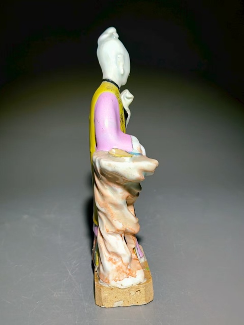 古玩陶瓷清雍正粉彩仕女瓷塑拍賣，當前價格2288元