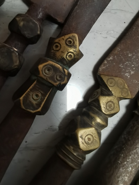 古玩雜項(xiàng)銅箍槍頭兵器真品鑒賞圖