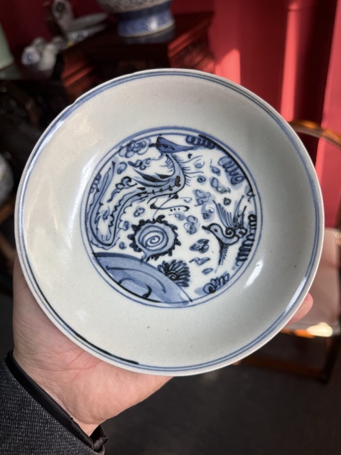 古玩陶瓷青花盤真品鑒賞圖