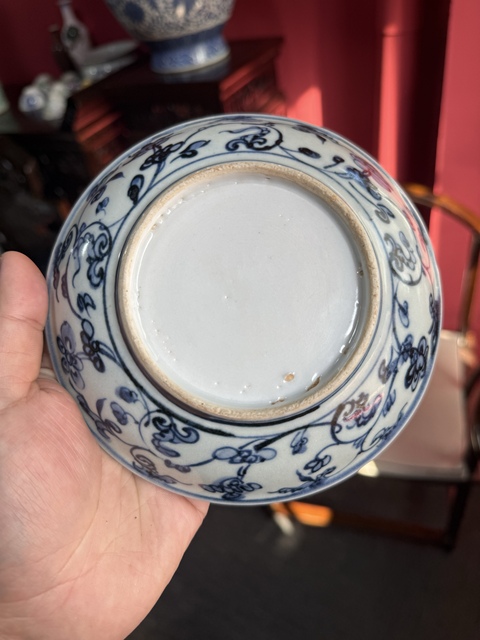 古玩陶瓷青花盤真品鑒賞圖
