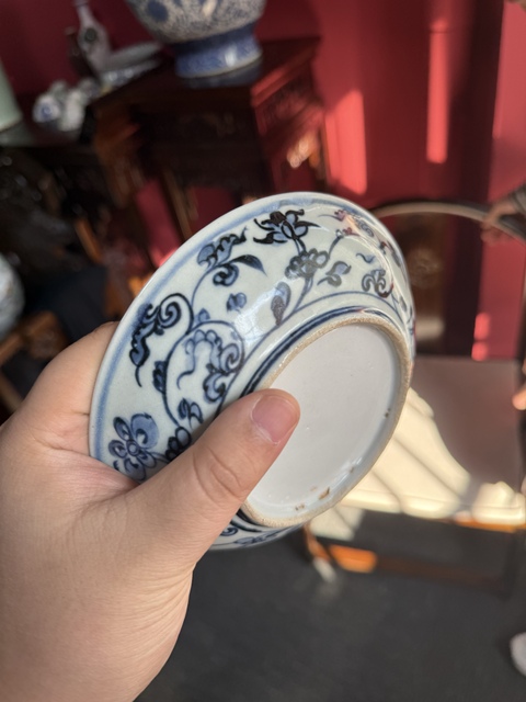古玩陶瓷青花盤真品鑒賞圖