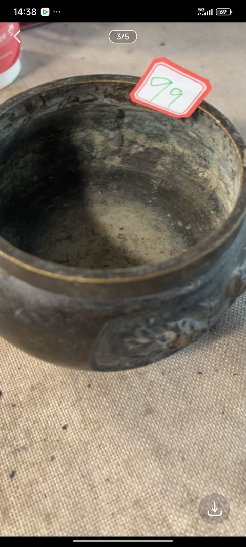 古玩銅器銅爐拍賣，當前價格0元