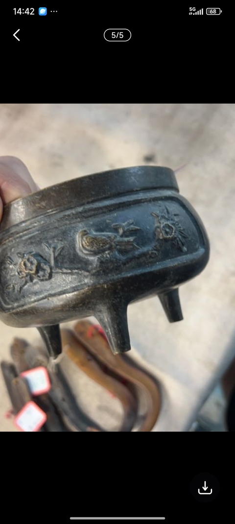 古玩銅器銅爐拍賣，當前價格0元