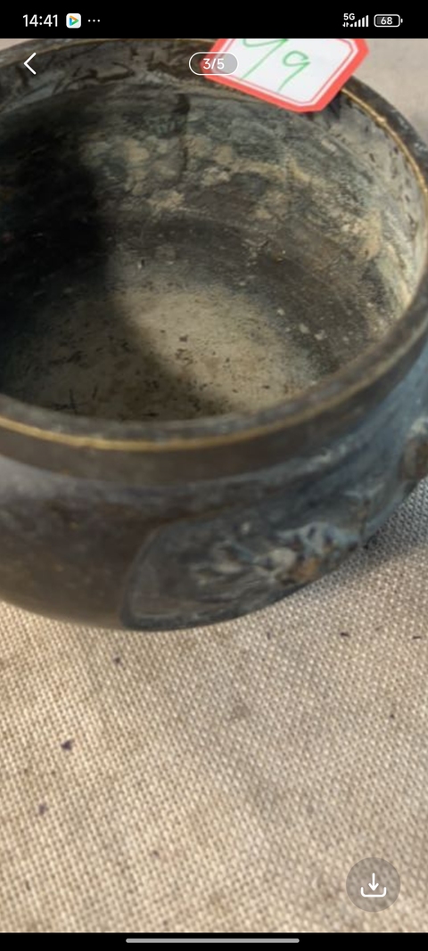 古玩銅器銅爐拍賣，當前價格0元