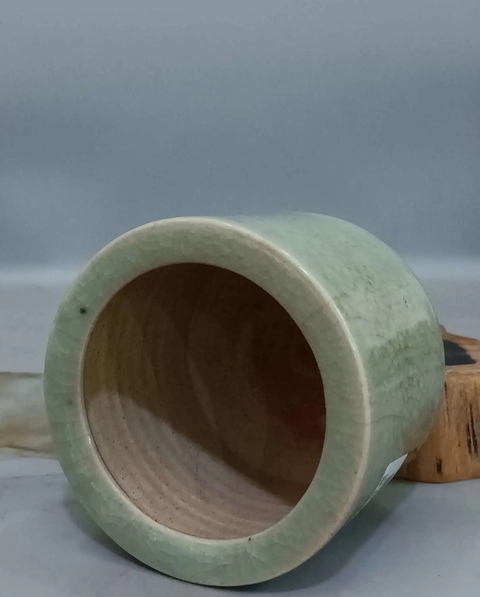古玩陶瓷冬青釉香爐真品鑒賞圖