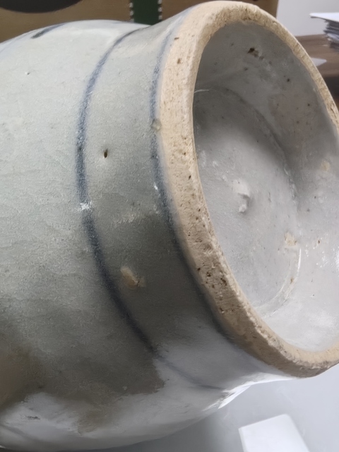 古玩陶瓷青花山水人物紋蓋罐真品鑒賞圖