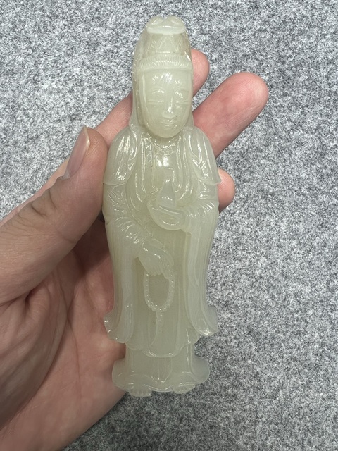 古玩陶瓷玉觀音真品鑒賞圖