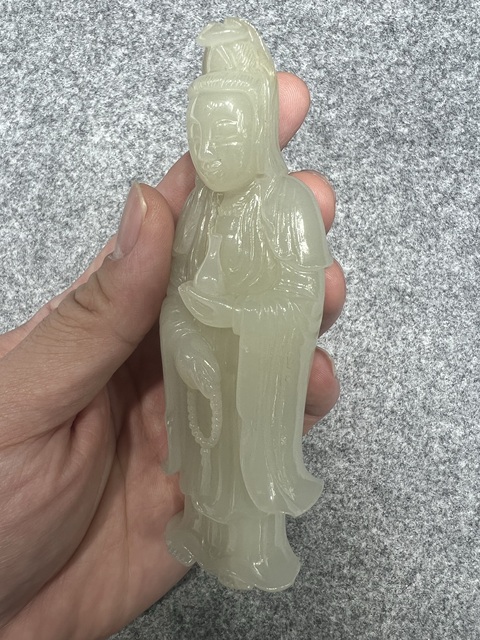 古玩陶瓷玉觀音真品鑒賞圖