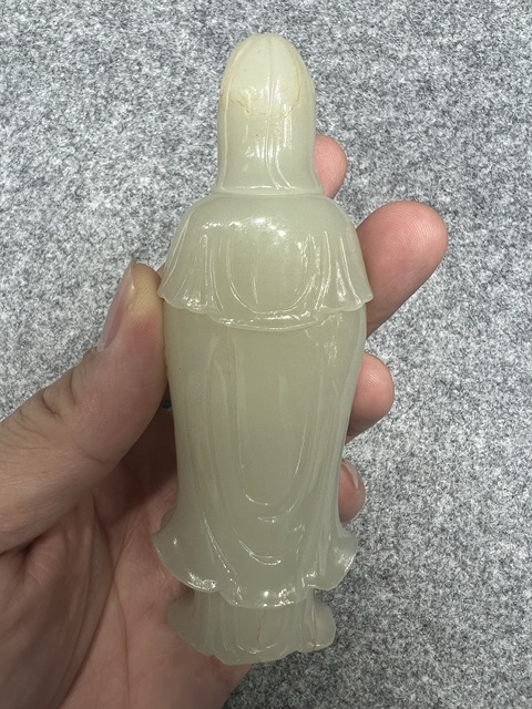 古玩陶瓷玉觀音真品鑒賞圖