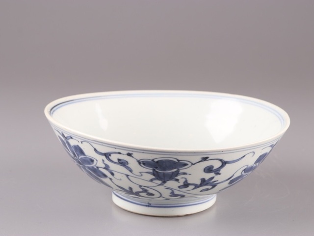 古玩陶瓷青花花卉紋碗拍賣,當前價格15888元