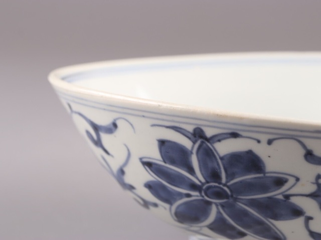 古玩陶瓷青花花卉紋碗拍賣,當前價格15888元