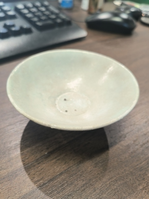 古玩陶瓷青白釉斗笠碗真品鑒賞圖