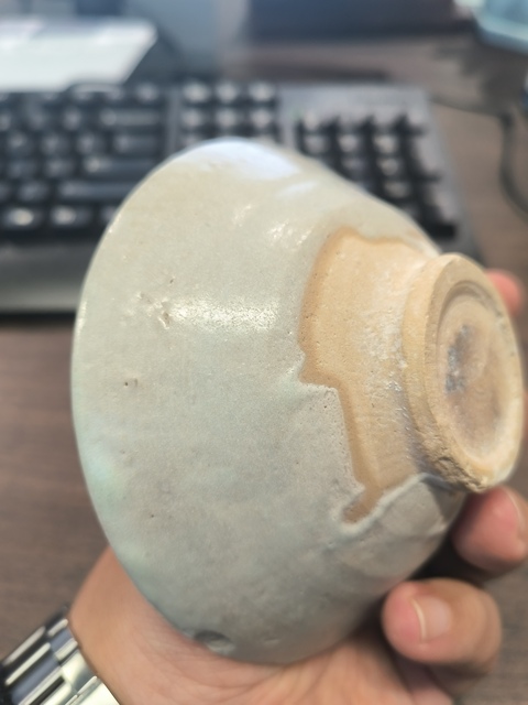 古玩陶瓷青白釉斗笠碗真品鑒賞圖