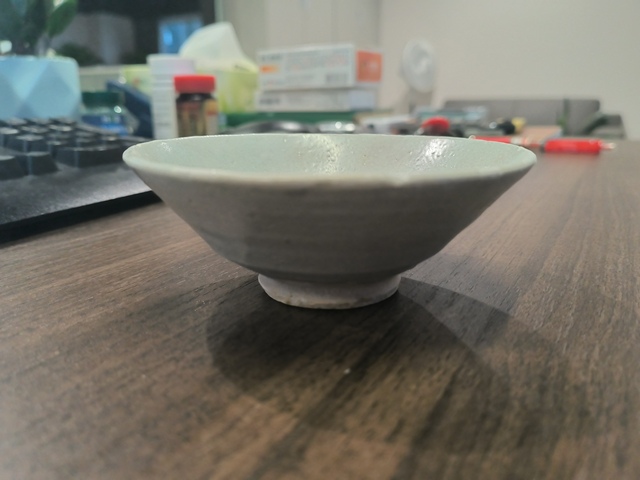 古玩陶瓷青白釉斗笠碗真品鑒賞圖