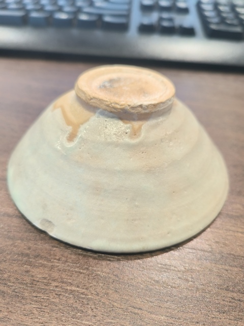 古玩陶瓷青白釉斗笠碗真品鑒賞圖