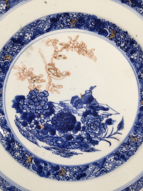 古玩陶瓷乾隆青花描金洞石花鳥紋八方盤拍賣,當(dāng)前價(jià)格1588元