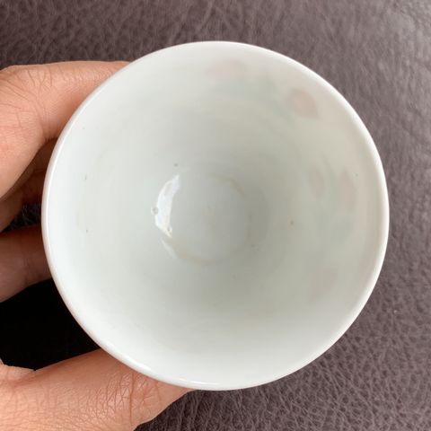 古玩陶瓷清道光 粉彩櫻桃紋杯真品鑒賞圖