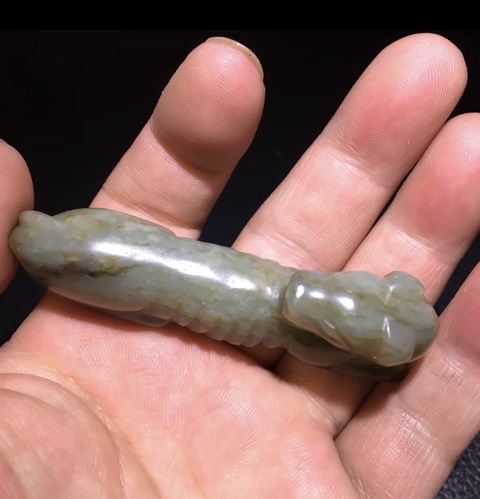 古玩玉器仿古玉狗真品鑒賞圖