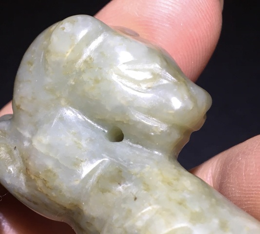 古玩玉器仿古玉狗真品鑒賞圖