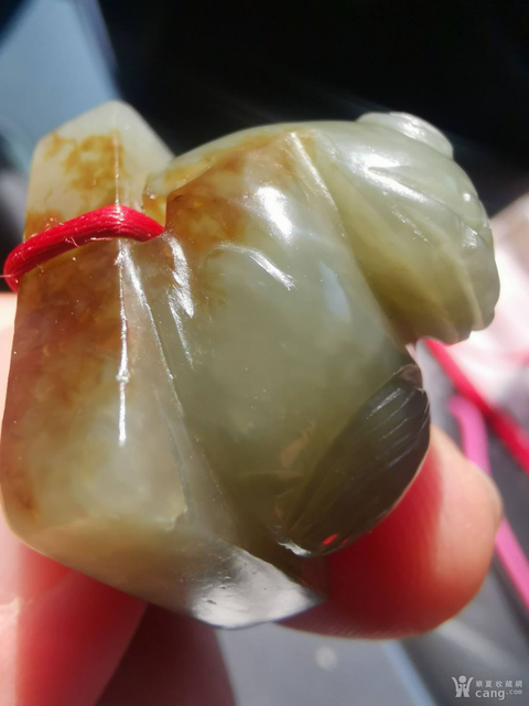 古玩玉器清代獸鈕玉印真品鑒賞圖