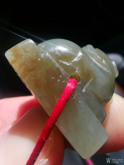 古玩玉器清代獸鈕玉印真品鑒賞圖