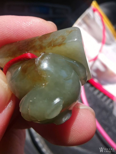 古玩玉器清代獸鈕玉印真品鑒賞圖