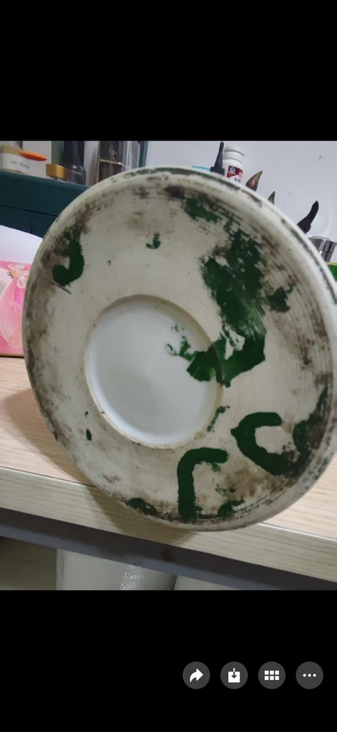 古玩陶瓷仕女紋新粉彩玉璧底帽筒真品鑒賞圖
