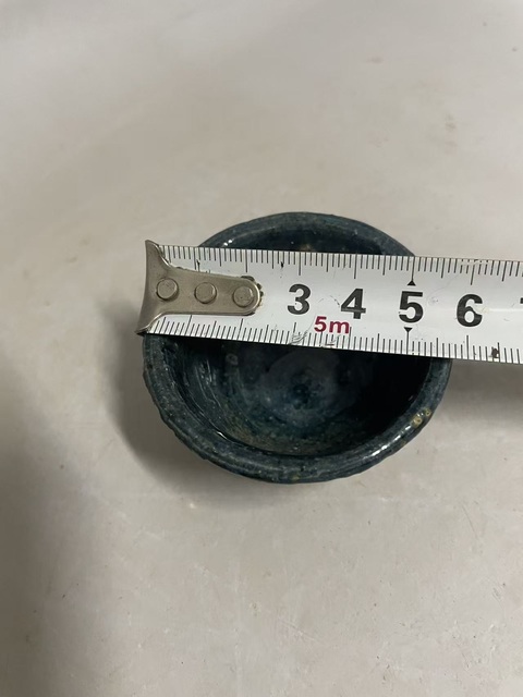 古玩陶瓷唐·藍(lán)釉杯真品鑒賞圖