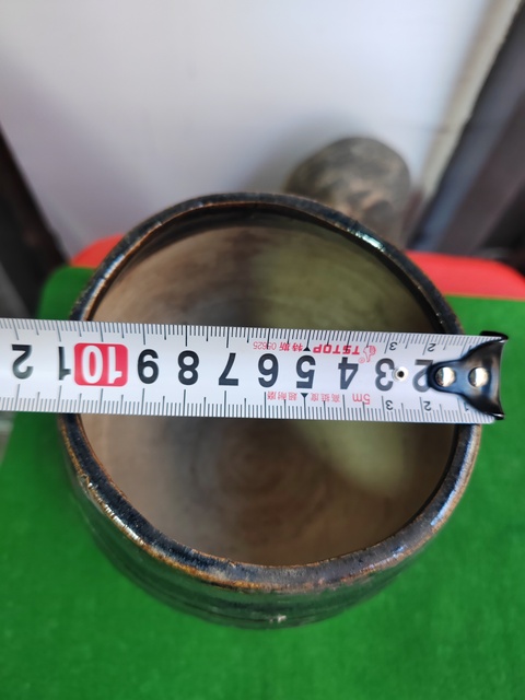 古玩陶瓷黑釉雞心罐真品鑒賞圖