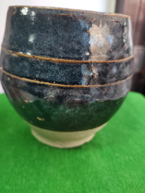 古玩陶瓷黑釉雞心罐真品鑒賞圖