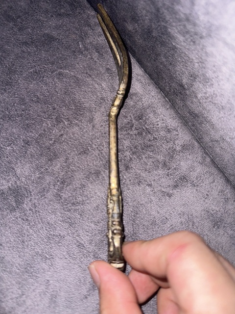 古玩雜項(xiàng)銀叉真品鑒賞圖