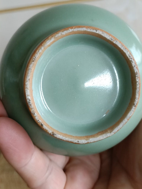 古玩陶瓷罕見特級精品南宋龍泉青瓷梅子青釉箸瓶拍賣，當前價格98000元