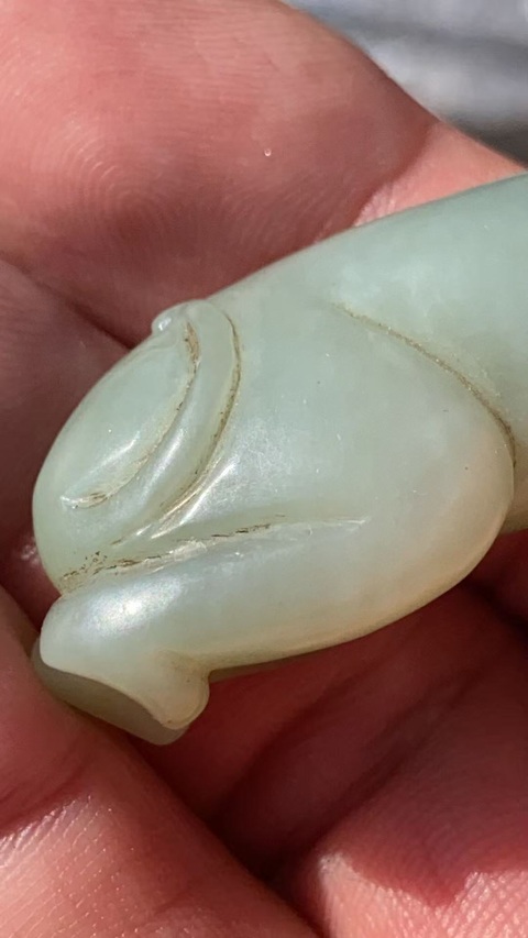 古玩玉器包袱猴真品鑒賞圖