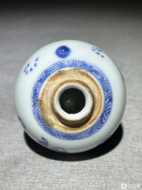 古玩陶瓷人物紋青花罐真品鑒賞圖