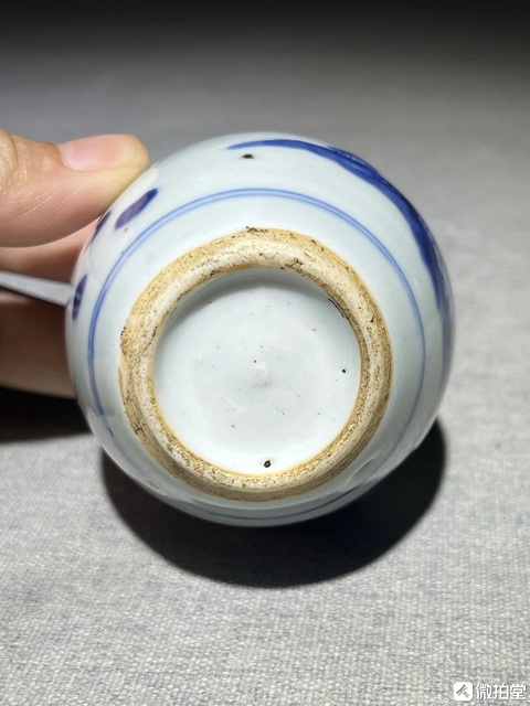 古玩陶瓷人物紋青花罐真品鑒賞圖