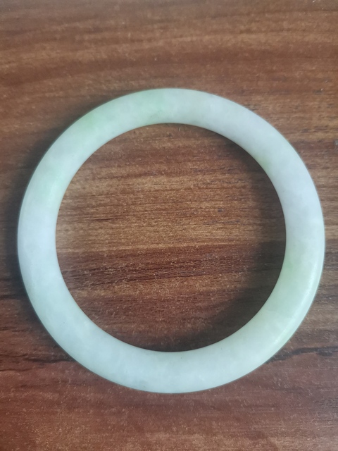 古玩玉器天然翡翠手鐲真品鑒賞圖