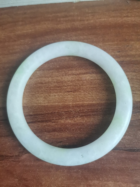 古玩玉器天然翡翠手鐲真品鑒賞圖